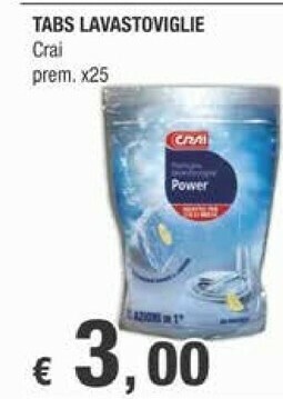 Crai Crai Tabs Lavastoviglie offerta