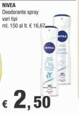 Crai Nivea Deodorante offerta