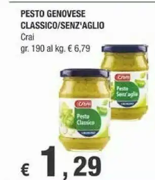 Crai Crai - Pesto Classico 190 G(ml) offerta