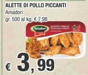 Crai Amadori Alette Di Pollo Piacevolmente Piccanti offerta