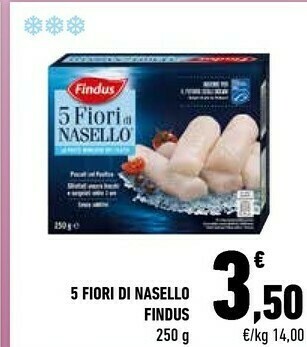Conad Findus 5 Fiori Di Nasello 250 G(ml) offerta