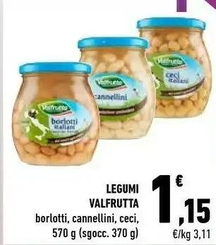 Conad Valfrutta Fagioli Borlotti Di Giornata 570 G(ml) offerta