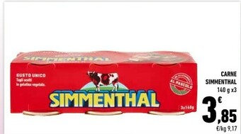 Conad Simmenthal Carne offerta
