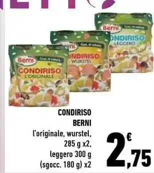 Conad Berni - Condiriso Würstel 570 G(ml) offerta