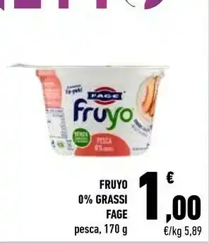 Conad Fage Fruyo Vaniglia 0% Grassi 170 G(ml) offerta
