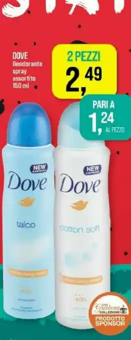 Caddy's Dove Deodorante offerta