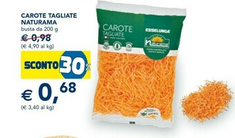 Esselunga Esselunga - Carote Tagliate 200 G(ml) offerta