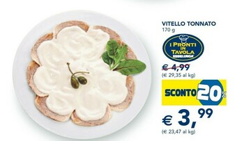 Esselunga I pronti in tavola Vitello Tonnato 170g offerta