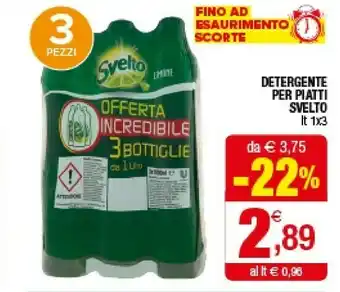 Iperal Svelto Detergente Per Piatti offerta