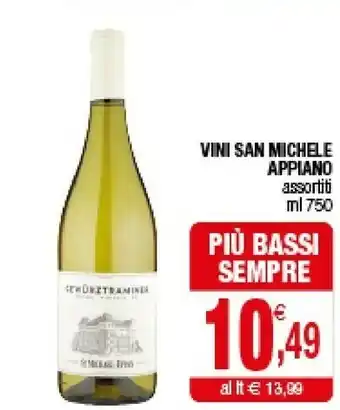 Iperal San Michele Appiano Vini offerta