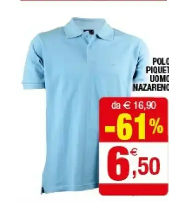 Iperal Polo Piquet Uomo Nazareno offerta