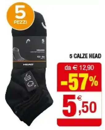 Iperal 5 Calze Head offerta
