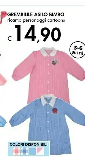 Bennet Grembiule Asilo Bimbo offerta