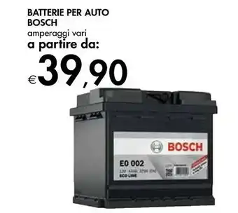 Bennet Bosch Batterie auto offerta