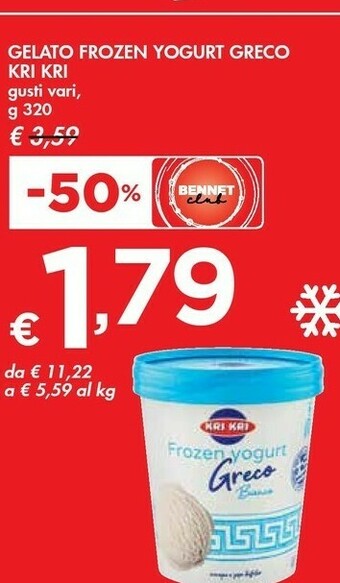 Bennet Kri kri Yogurt greco offerta