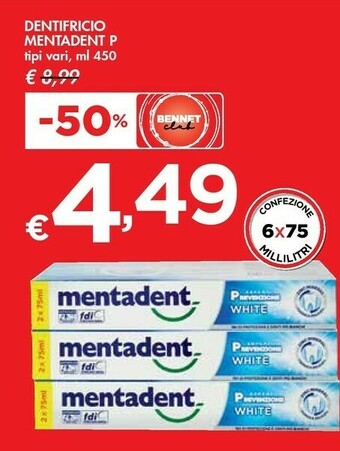 Bennet Dentifricio offerta
