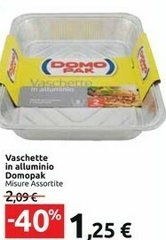 Carrefour Market Domopak Vaschette In Alluminio offerta