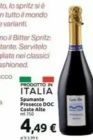 Carrefour Market Coste Alte Spumante Prosecco offerta