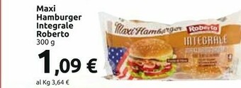 Carrefour Market Roberto - Maxi Hamburger Integrale 300 G(ml) offerta