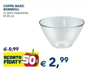 Esselunga Bormioli Coppa Basic offerta