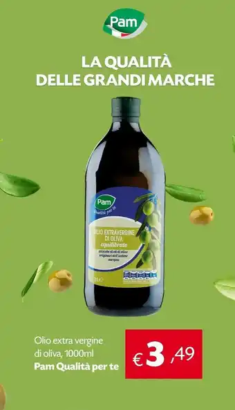 Pam Pam Olio Extra Vergine Di Oliva 1000ml offerta