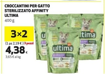 Coop Ultima Croccantini Per Gatto Sterilizzato Affinity offerta