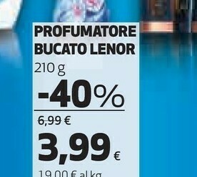 Coop Lenor 8001090891273 Profumo Concentrato Per Bucato Granuli 210 G offerta