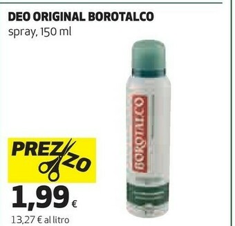 Coop Borotalco Original Unisex Deodorante Spray 150 Ml offerta