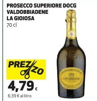 Coop La Gioiosa Valdobbiadene Prosecco Superiore DOCG 750 G(ml) offerta