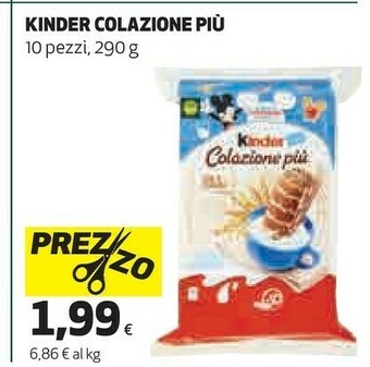 Coop Ferrero Kinder Colazione Più 290 G(ml) offerta