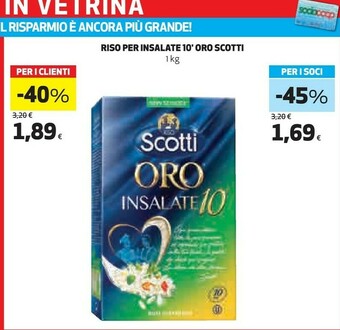 Coop Riso Scotti - Riso Oro Per Insalate 1000 G(ml) offerta