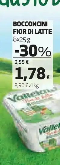 Coop Vallelata Bocconcini Fior Di Latte offerta