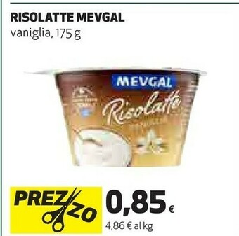 Coop Mevgal Risolatte Alla Vaniglia 175 G(ml) offerta