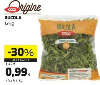 Coop Coop - Rucola 125 G(ml) offerta