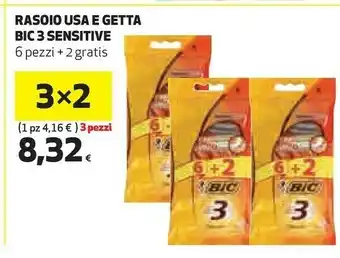 Coop Bic Rasoio Usa E Getta 3 Senstive offerta