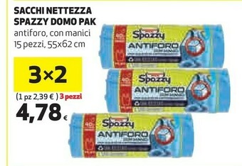 Coop Domo Paksacchi Nettezzesa Spazzy offerta