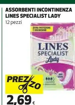 Coop Lines Assorbenti Inconitenza Specialist Lady offerta