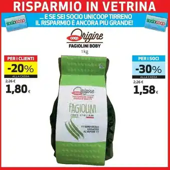 Coop Coop Fagiolini Boby offerta