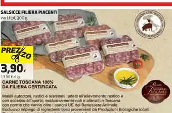 Coop Salsicce Filiera Piacenti offerta