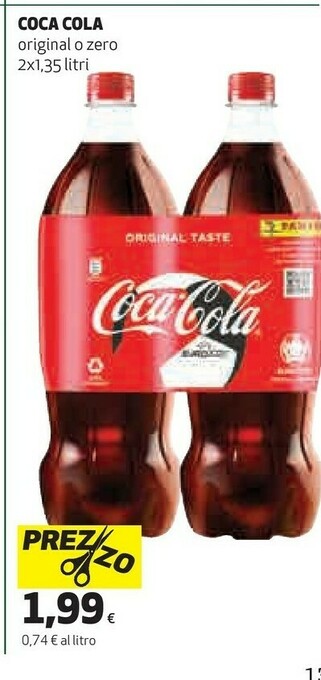 Coop Coca Cola Zero offerta
