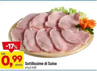 DPiù Sottilissime di suino offerta