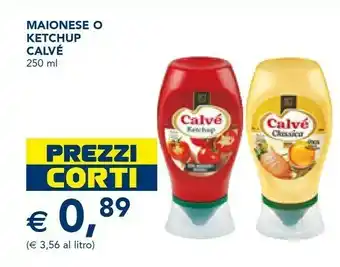 Esselunga Calvè Ketchup Nature 250 G(ml) offerta