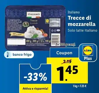Italiano Trecce di mozzarella 2 x 100 g conf.