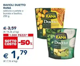 Esselunga Rana Ravioli Duetto 250 g offerta
