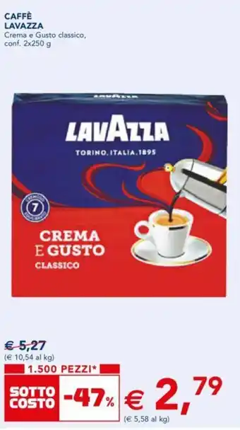 Esselunga Lavazza Caffè 2x250 g offerta