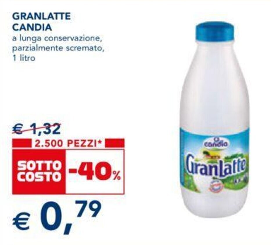 Candia Gran Latte 1 litro offerta di Esselunga