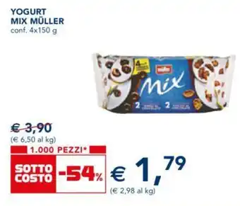 Esselunga Müller Mix Yogurt 4x150 g offerta