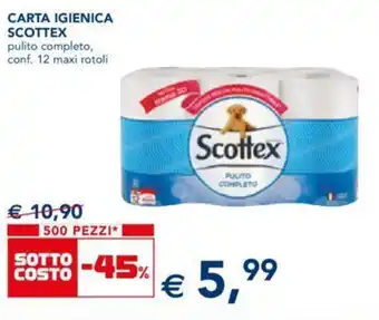 Scottex Carta Igienica 12 maxi rotoli