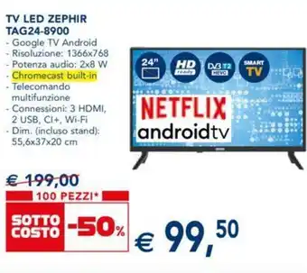 Esselunga Zephir TV LED TAG24-8900 offerta