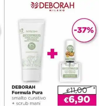 Acqua & Sapone Smalto curativo + scrub mani deborah offerta